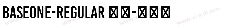 BaseOne-Regular 语言字体转换